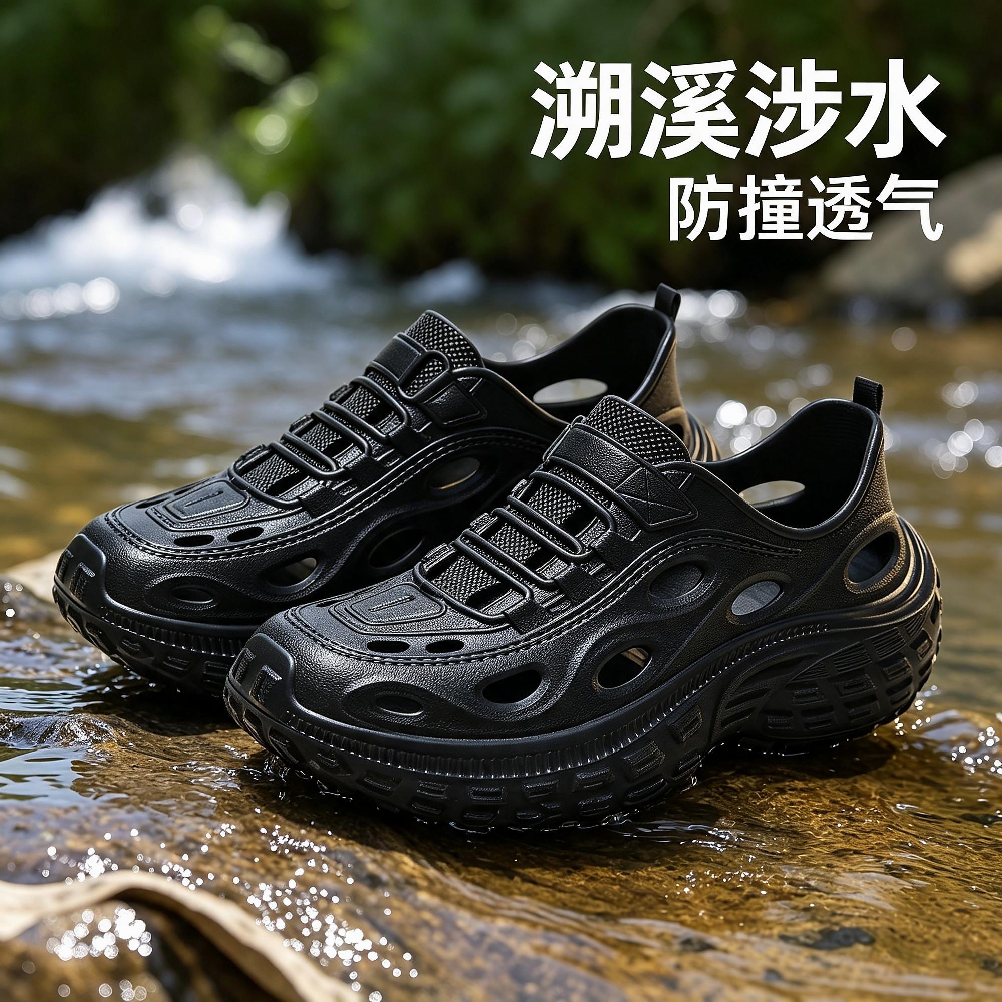 溯溪鞋女款洞洞鞋男士涉水男款