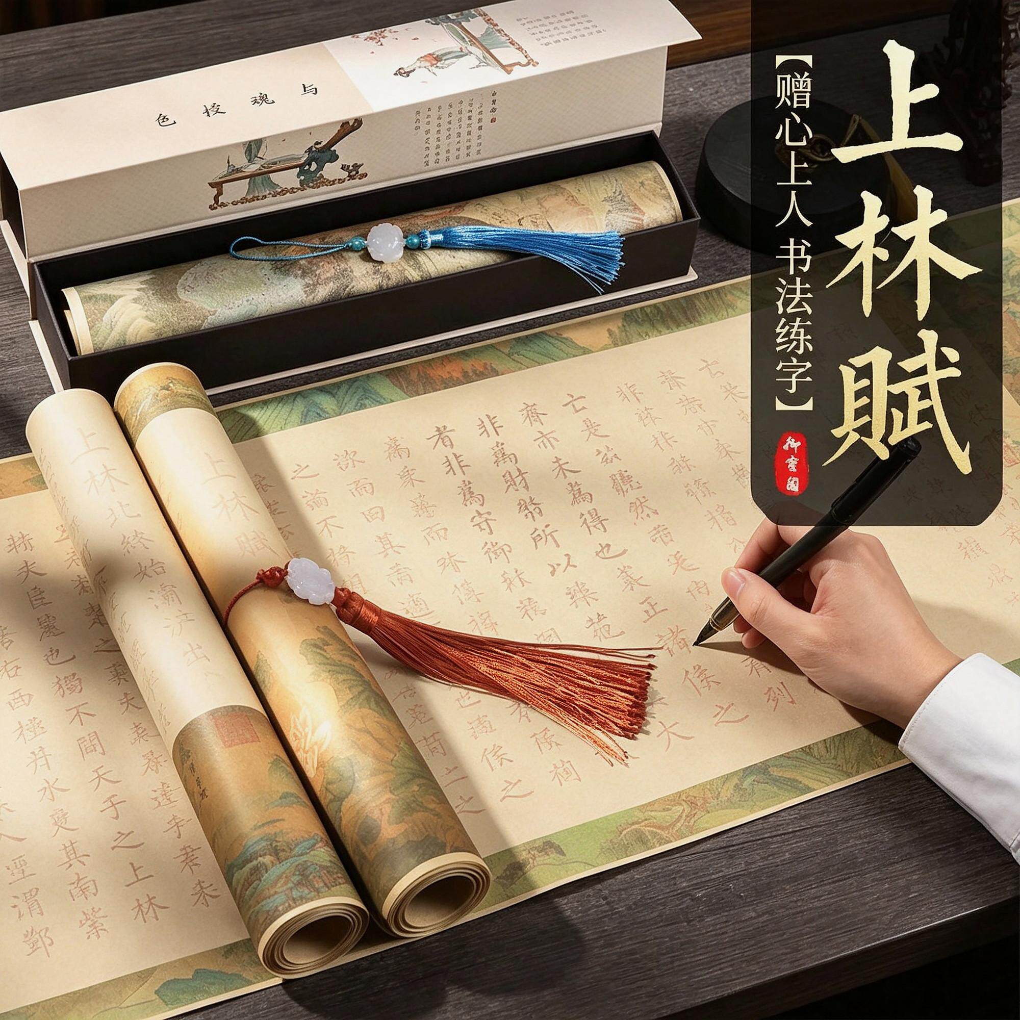 练习上林赋卷轴临摹字帖长卷全