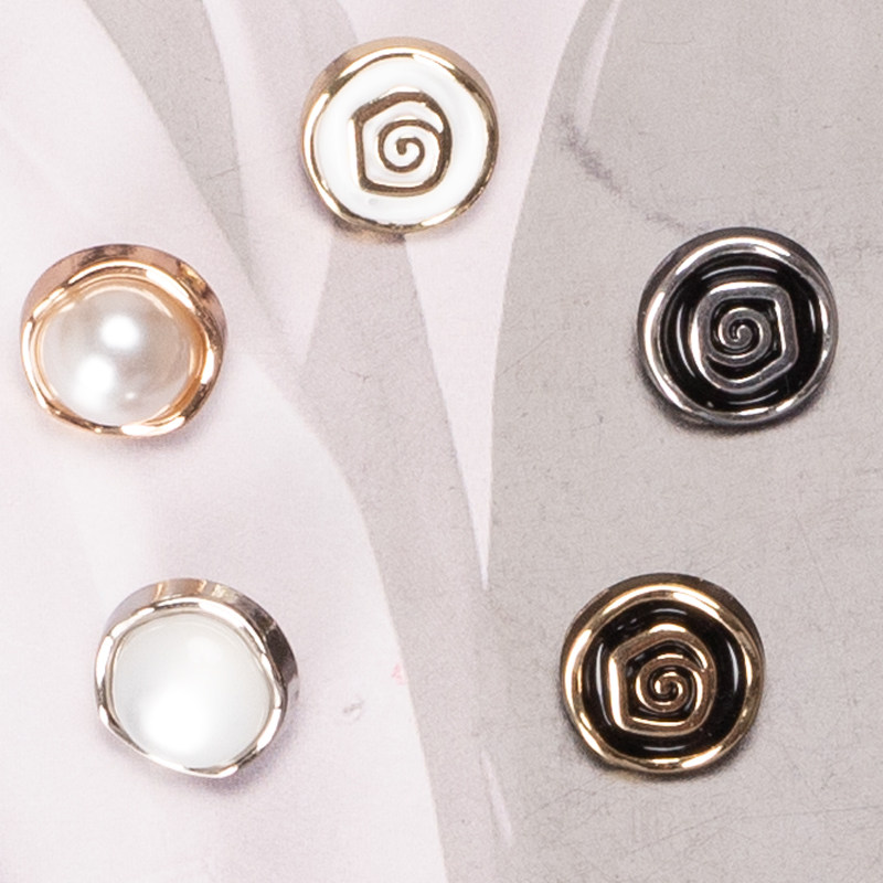 外套黑色卫衣扣针织衫衬衣上衣衬衫钮扣扣子男女两眼四眼隐形百搭