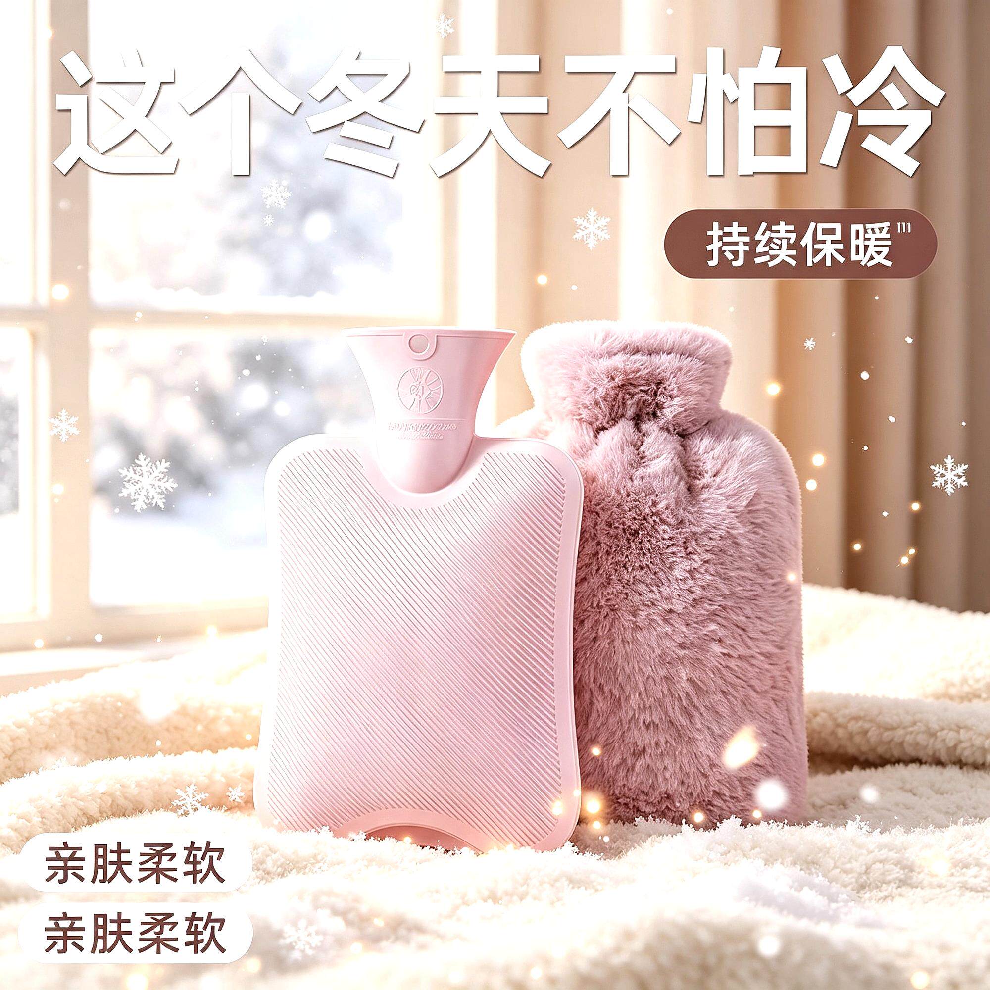 挂脖式痛经女生用敷腹部注水热