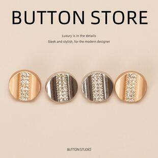 复古港风黄色高端精致小纽扣衬衫女士高级扣子男式衬衣气质衣服时