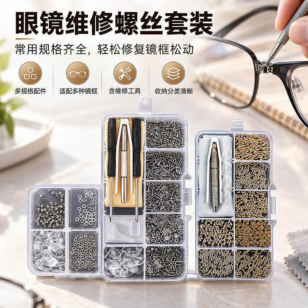 眼镜配件螺丝大全鼻托眼镜腿子