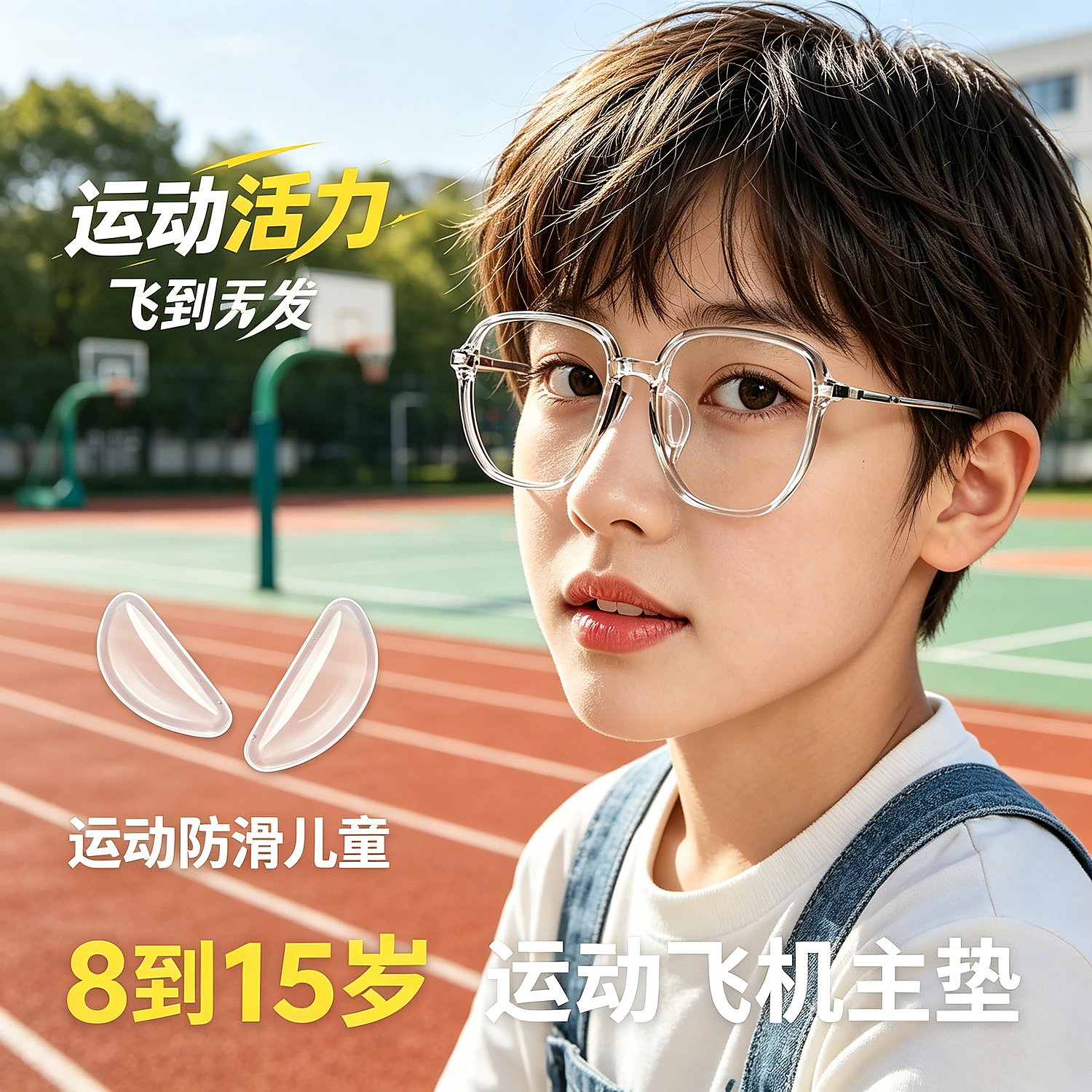 18岁用卡鼻隐形偏光镜眼镜鼻托