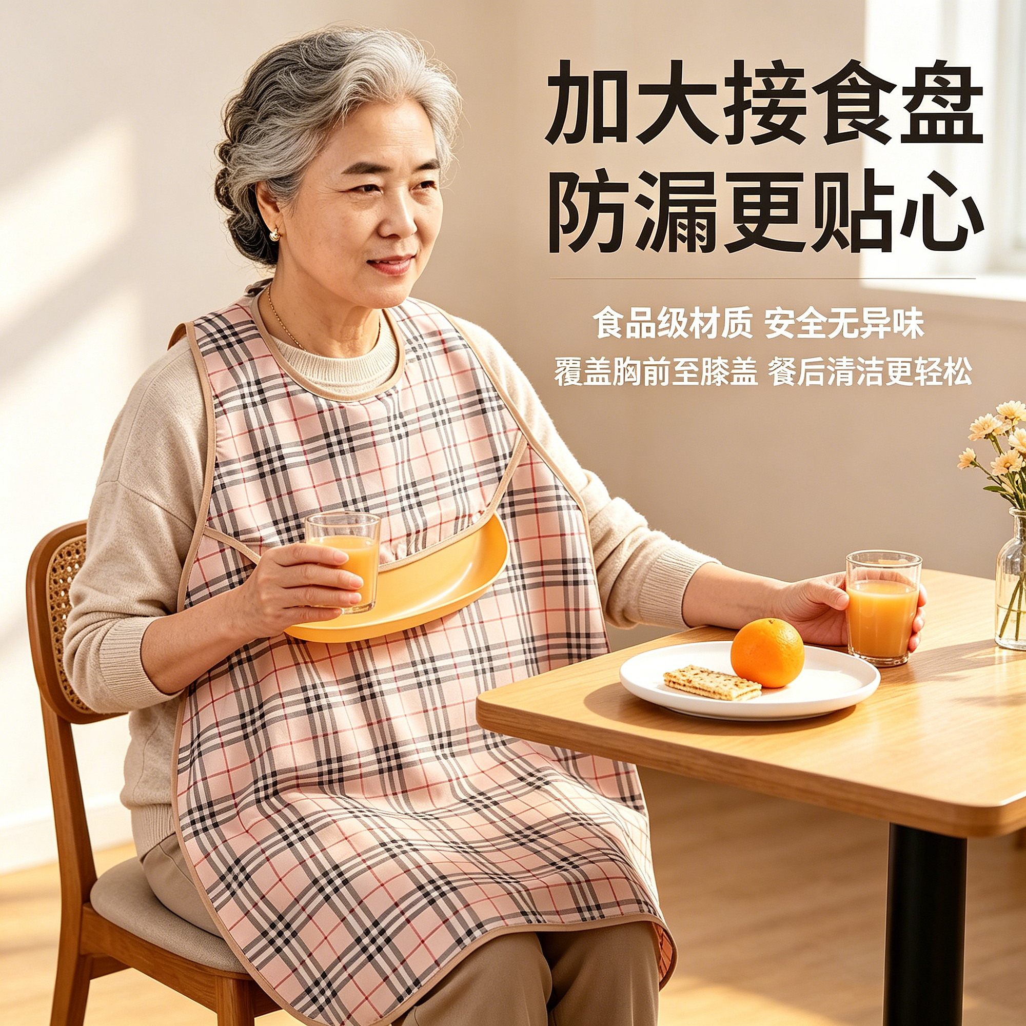 围裙儿童加长老人吃饭用的围兜