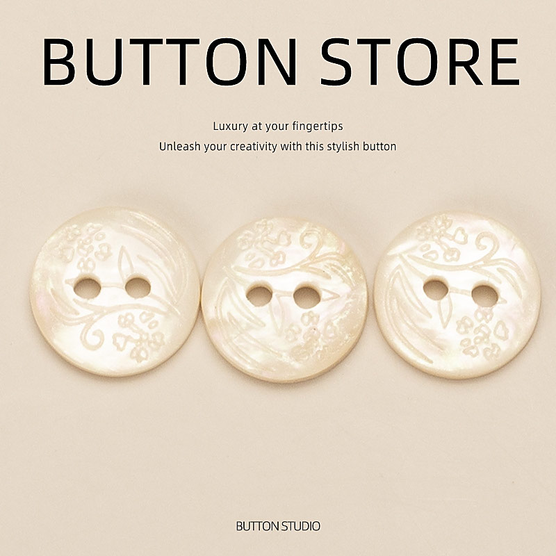 高端精致小纽扣衬衫女士高级扣