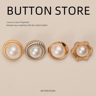 复古港风紫色粉色高端精致小纽扣衬衫女士高级扣子男式衬衣气质拼