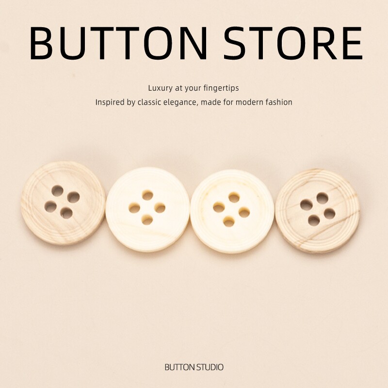 男童小纽扣焦糖色衬衫衬衫纽扣POLO衫钮扣扣子纯棉针织薄款长