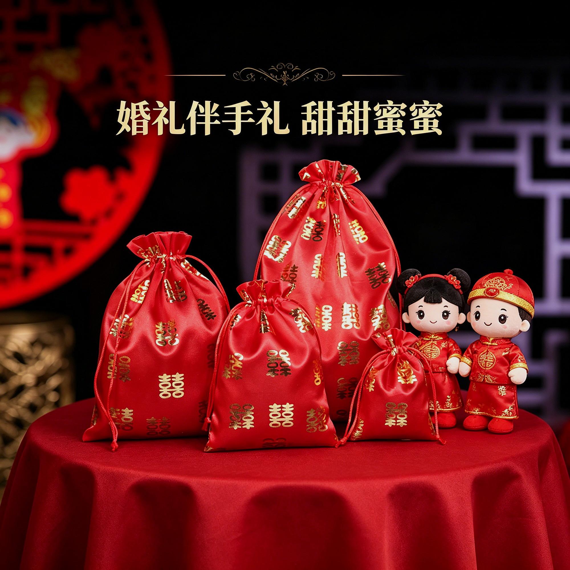 折叠结婚福袋喜塘袋子婚庆婚礼
