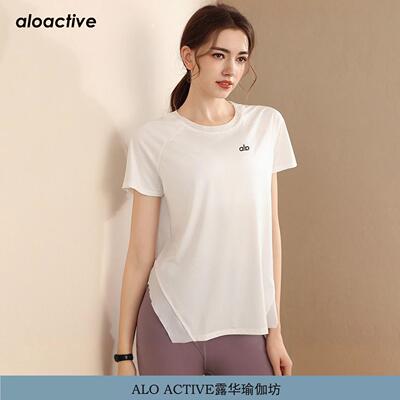 ALOYG瑜伽短袖T恤女亲肤
