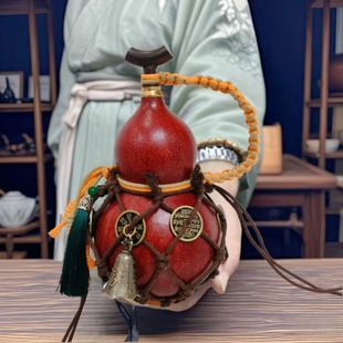 葫芦专用网兜瑞幸葫芦杯网兜鹤玺水杯大漆酒葫芦龟甲花钱铃铛网兜