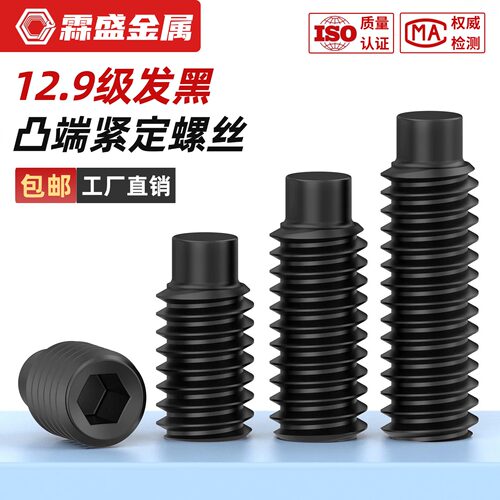【企业采购】12.9级凸端紧定螺丝