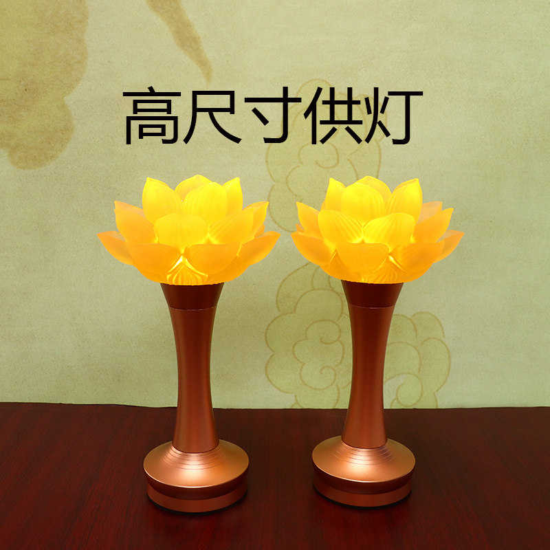 大尺寸琉璃供灯充插两用长明灯