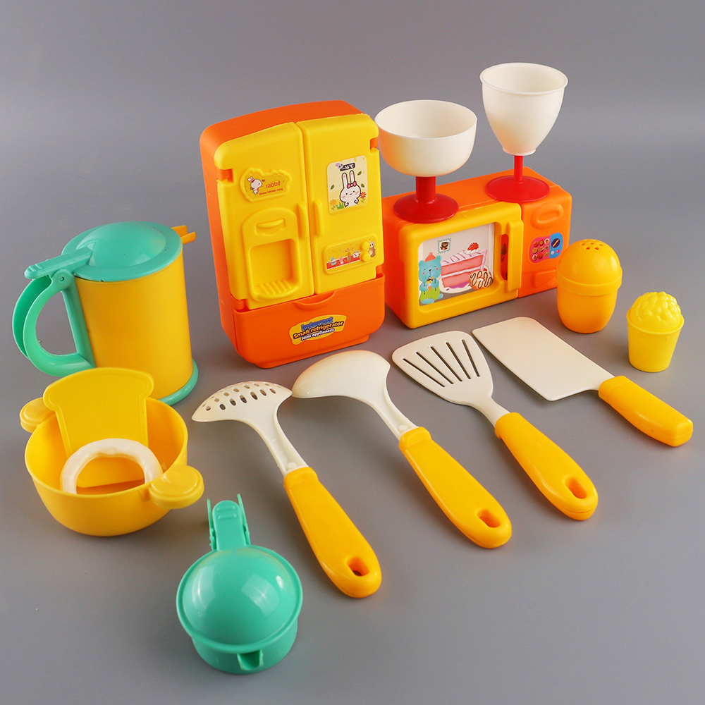 过家家厨房烤箱玩具宝宝礼物套装餐具过家家厨具冰箱模型工具玩具