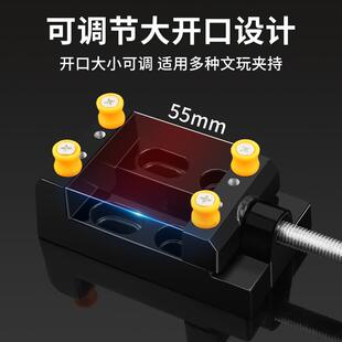 鹿仙子小台钳家用工作台迷你虎钳台平口钳多功能夹钳子小桌钳夹具