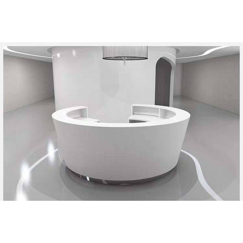 公司圆形前台接待台半圆