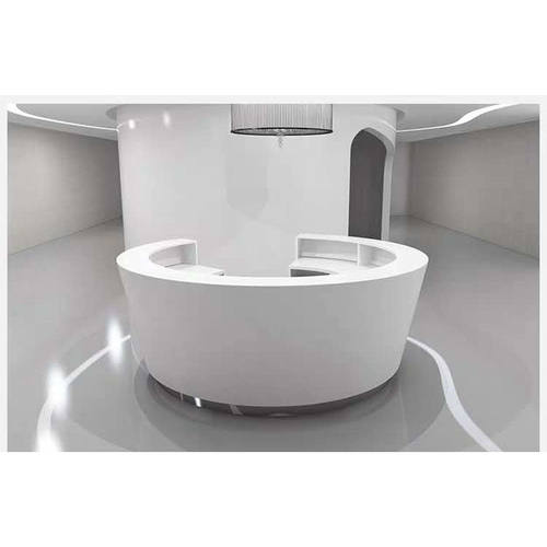 公司圆形前台接待台半圆