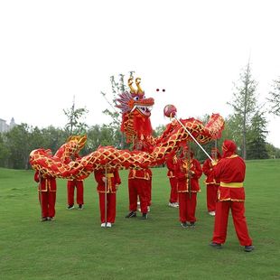 烫金炫彩舞龙舞狮龙道具社火大旗一整套舞龙舞狮焰火舞龙道具