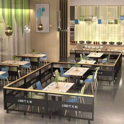 餐厅隔断屏风围栏半截铁