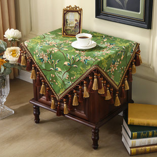 绮梦床头柜盖布美式轻奢方桌布高档斗柜多用盖巾防尘保护垫复古风