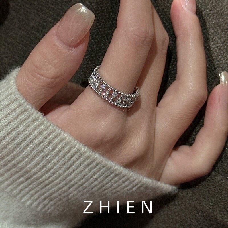 S925纯银戒指女轻奢高级感