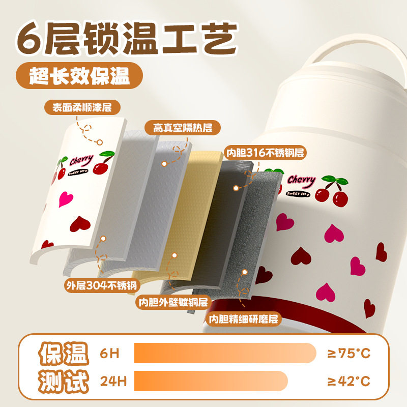316食品级不锈钢焖烧杯上