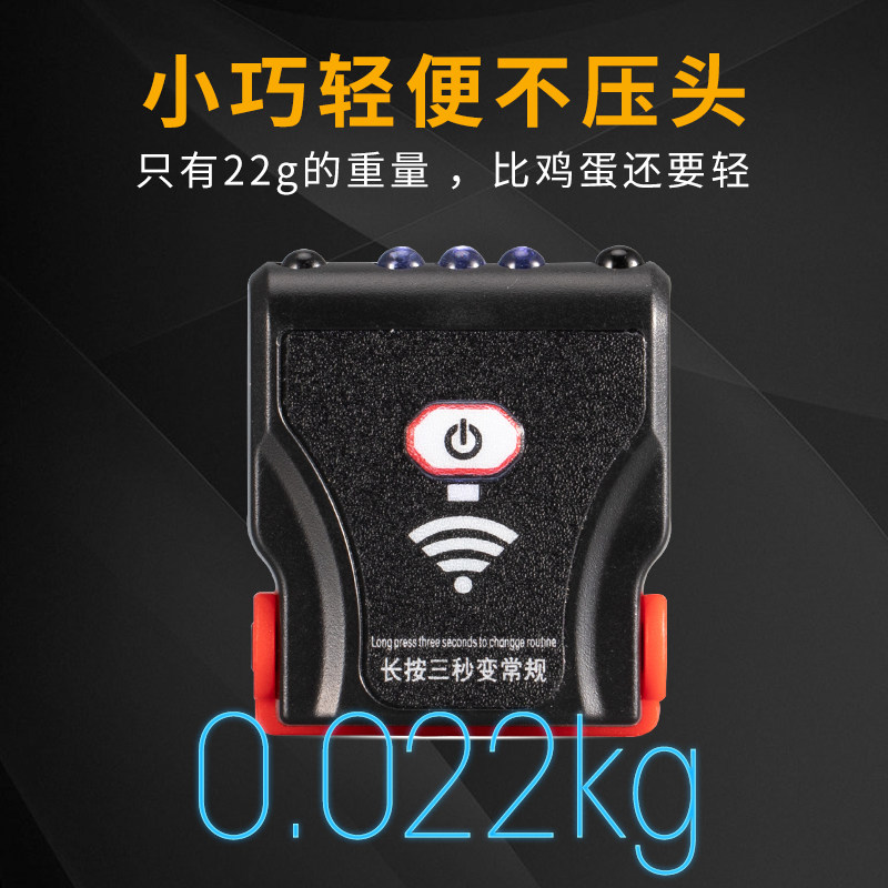 迷你强光头灯感应夹帽灯