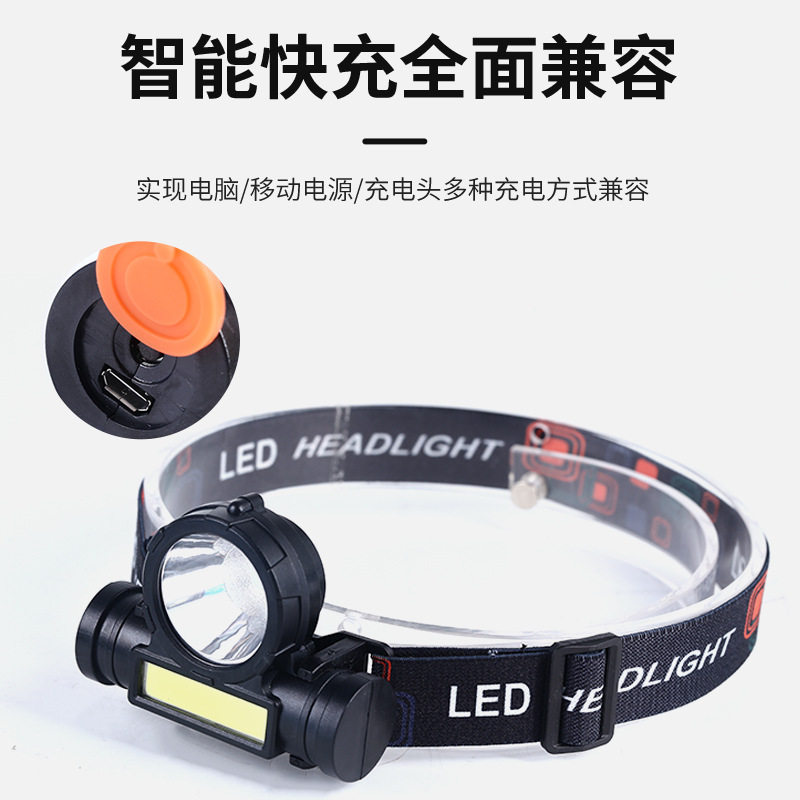 头灯长续航锂电夜钓LED强