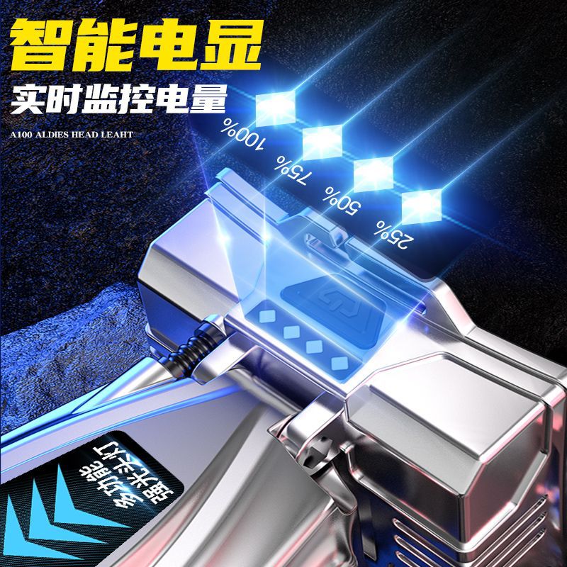 LED强光头灯超亮可充电头