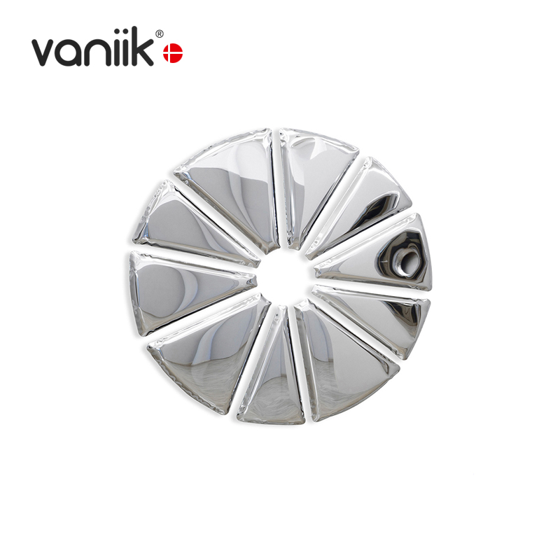 vaniik/艺术创意设计异形玄关壁饰Nucleus电镀不锈钢花瓣挂墙装饰