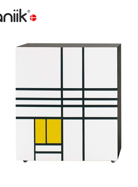 vaniik/意式艺术创意实木蒙德里安 Homage To Mondrian 边柜