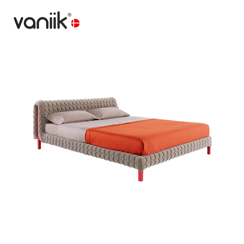 vaniik意式轻奢软包双人床