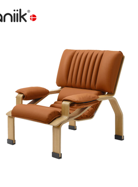 vaniik/意式极简设计人体工程学实木扶手椅 Supercomfort 沙发椅