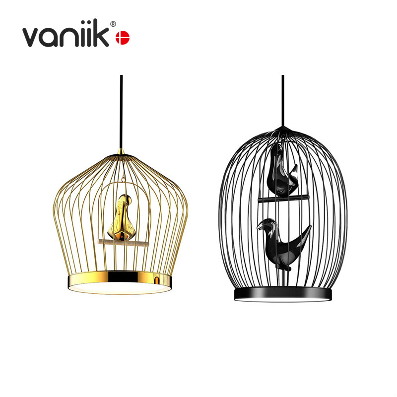 vaniik/北欧轻奢艺术创意样板间客厅装饰 Twee T 鸟笼吊灯