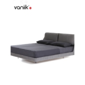 vaniik 简约现代小户型布艺主卧双人床Makura