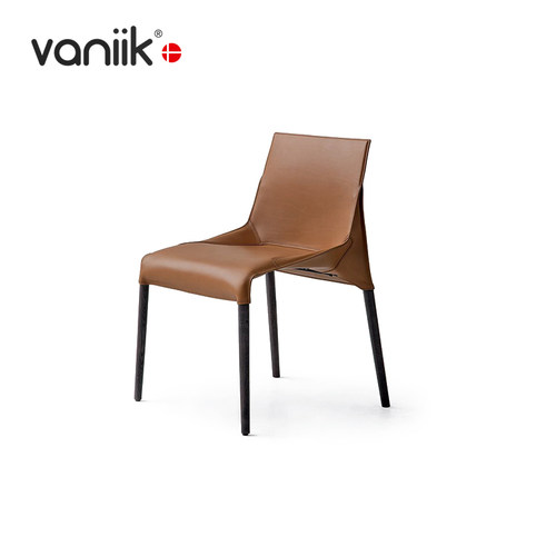 vaniik马鞍皮革书椅餐椅