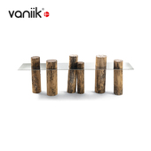 轻奢实木原木客厅玄关桌 vaniik 意式 Venice大平层庭院玄关台边桌