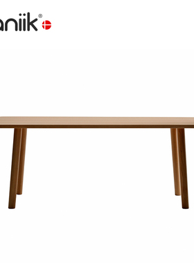 vaniik/北欧极简大平层客厅餐厅实木广岛桌餐Hiroshima桌深泽直人