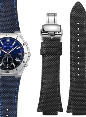 适配卡西欧农家橡树EFB680 ECB-10YD GST-B400改装尼龙帆布手表带