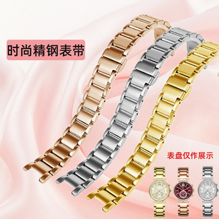 凹口精钢手表带适配MK三眼MK6985/6986 MK2425/2433表链原款配件