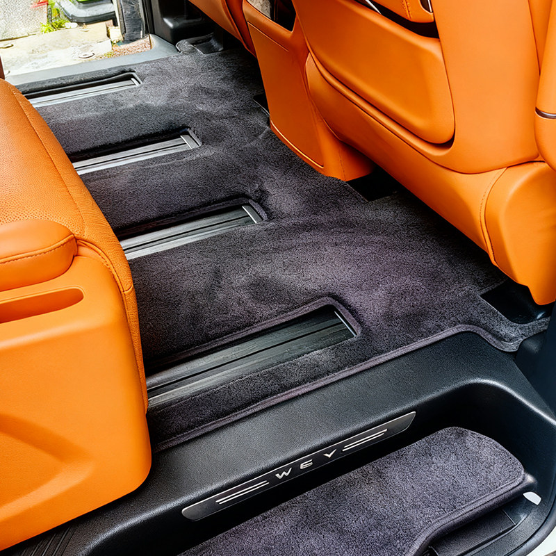 魏派高山高8高9专用汽车羊毛脚垫商务车中排后排主副驾脚垫地毯式