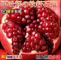 突尼斯软籽石榴新鲜水果当季整箱现摘会理红宝石石榴正宗大果包邮