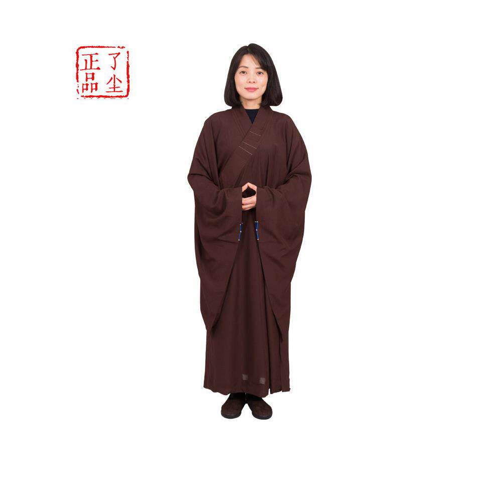 新款了尘僧服四季居士服海青搭衣曼衣男女春秋夏季薄款麻纱海清缦