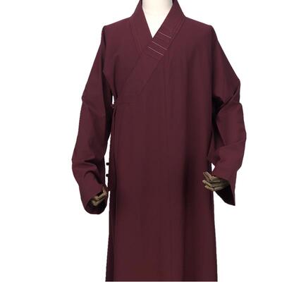 新款厦梵秋冬季罗诺高档僧服长褂出家人抗皱僧衣服男女僧袍和尚大