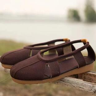 25新款和尚鞋佛家夏季罗汉鞋出家僧人凉鞋尼姑透气网布鞋居士男女