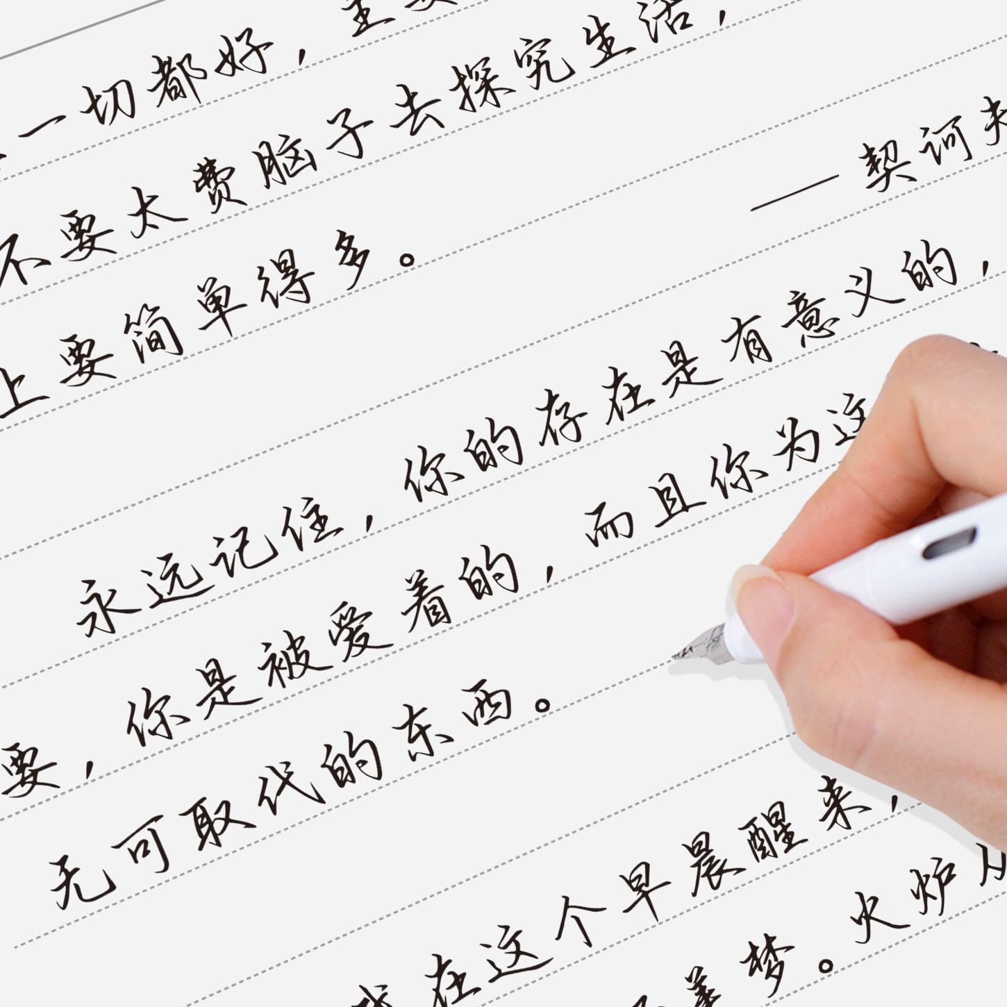 小野草钢笔字帖成人行楷书初中生高中生经典美文硬笔书法字帖暑期作业练字本带临摹纸成年男女生大学生日常练习临摹手写体漂亮字体