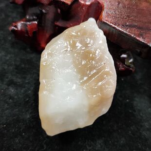 188克和田玉黄糖白玉戈壁山流水原石 且末糖白分明玉石原料雕刻料
