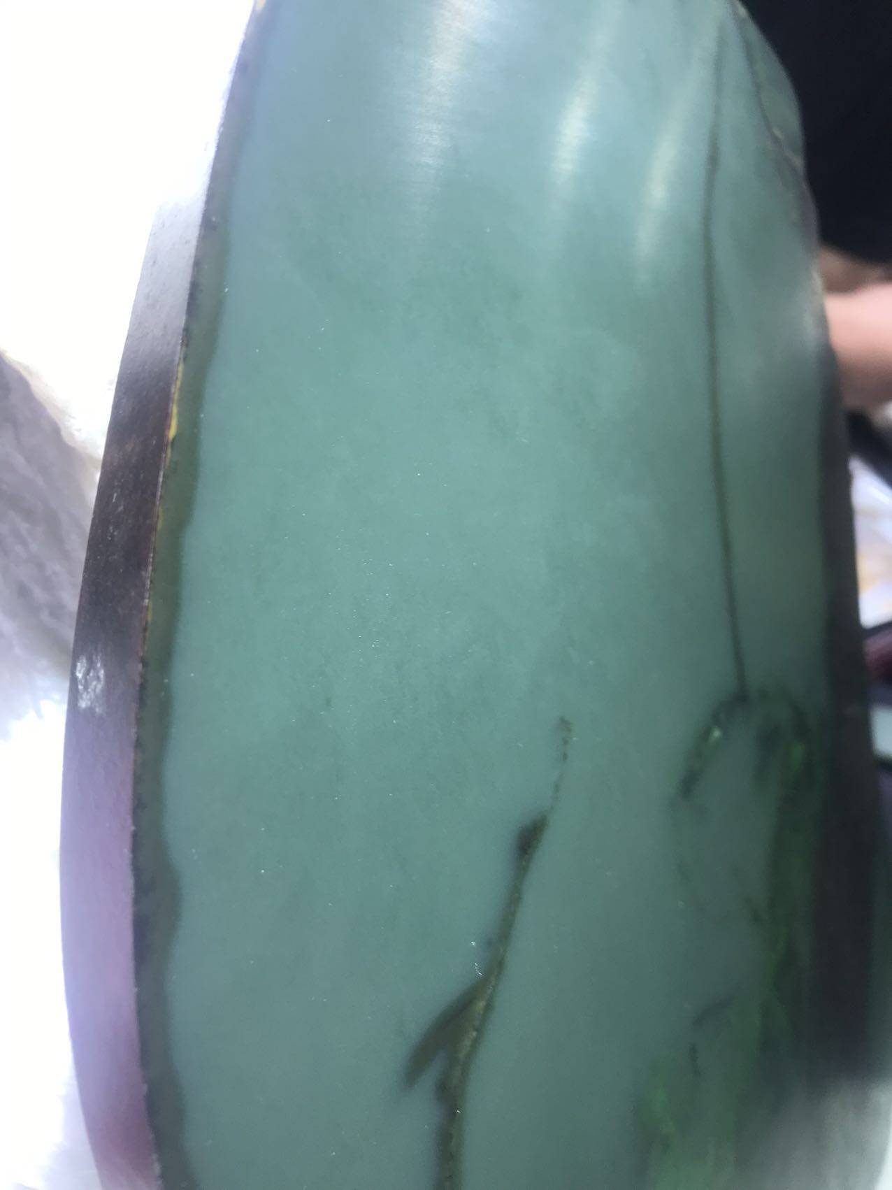 湖水绿碧玉籽料切片高货手镯玉料