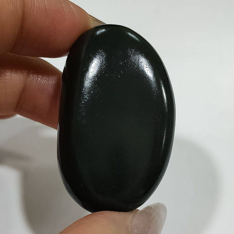 塔青黑羊脂黑青籽料原石吊坠料