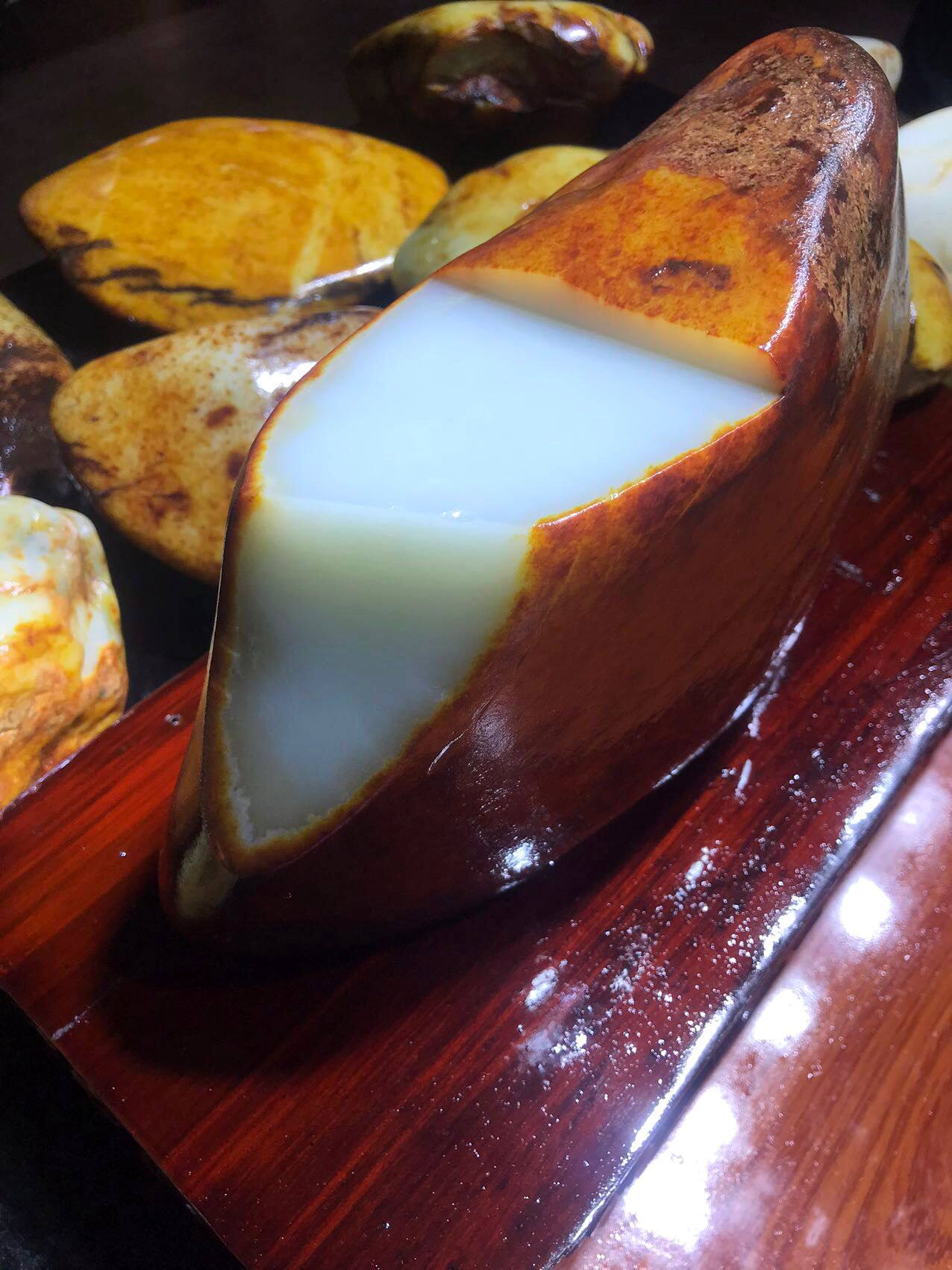 46斤重和田玉羊脂白玉籽料原石收藏级白玉大块重器和田玉收藏