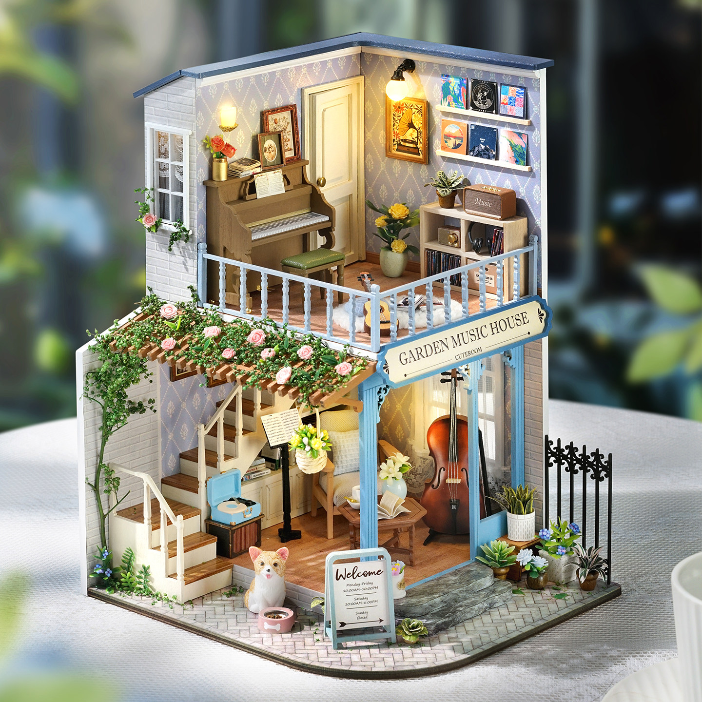 diy小屋邂逅时光立体拼装模型积木手工微缩场景房子迷你超级世界